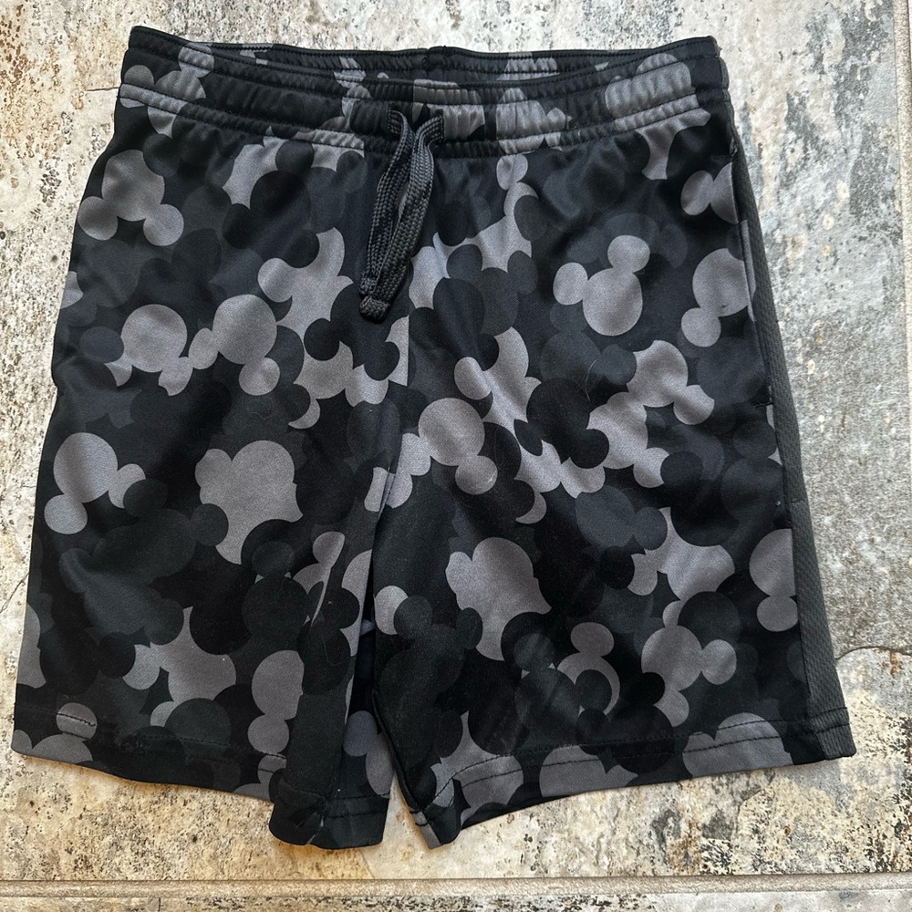 Disney Black and Gray Active Shorts